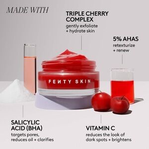 Fenty Skin Cherry Dub – Triple Action AHA + BHA Face Mask (75ml / 2.5 fl oz)